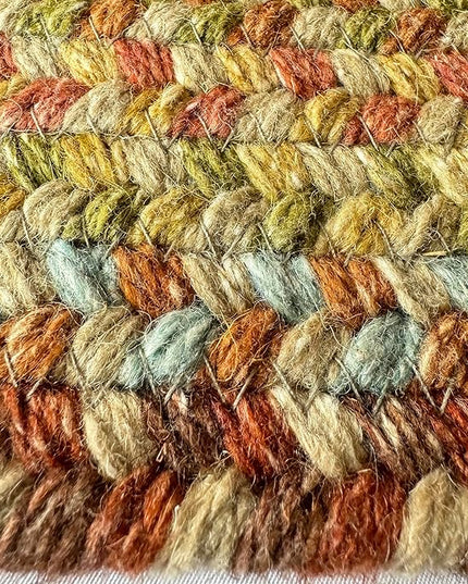 Capel American Heritage Olive Tan 2' 0" X 8' 0" Runner Oval Braided Rug