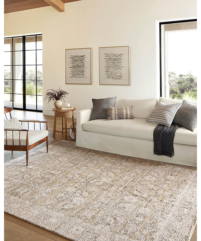 Loloi Amber Lewis Alie Collection ALE-05 Gold/Beige 7'-10'' x 10', .13'' Pile Height, Area Rug