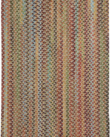 Capel American Heritage Olive Tan 2' 0" X 8' 0" Runner Oval Braided Rug