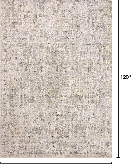 Loloi Amber Lewis Alie Collection ALE-02 Sand/Sky 7'-10'' x 10', .13'' Pile Height, Area Rug