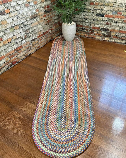 Capel American Heritage Cinnamon 2'0"X8'0" Oval Braided Rug