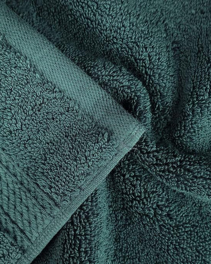Superior Egyptian Cotton Pile Bath Towel Set of 4, Ultra Soft Luxury Towels, Thick Plush Essentials, Absorbent Heavyweight, Guest Bath, Hotel, Spa, Home Bathroom, Shower Basics, Teal