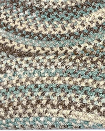 Capel American Heritage Slatewood 4' 0" X 6' 0" Oval Braided Rug