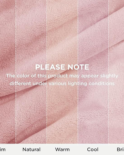 Bedsure Fleece Blanket Twin Blanket Pink - 300GSM Soft Lightweight Plush Cozy Twin XL Blankets for Bed, Sofa, Couch, Travel, Camping, 66 inch X 90 inch