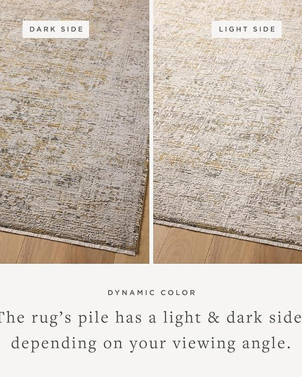 Loloi Amber Lewis Alie Collection ALE-05 Gold/Beige 2'-7'' x 10'-0'', .13'' Pile Height, Runner Rug
