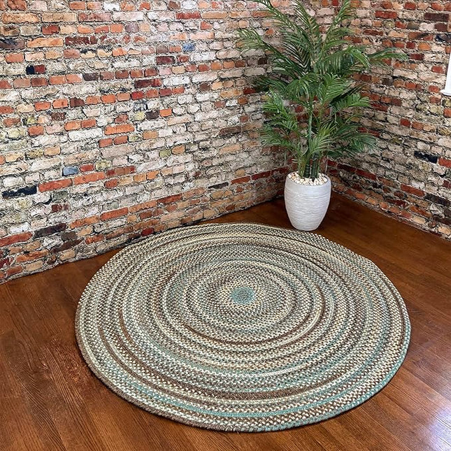 Capel American Heritage Slatewood 5'0"X5'0" Round Braided Rug