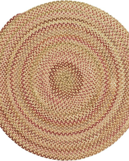 Capel American Heritage Harvest Gold 8' 0" Round Braided Rug