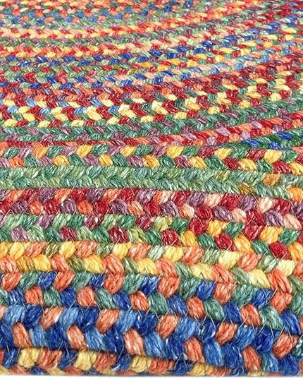 Capel American Heritage Multi 0' 24" X 0' 36" Oval Braided Rug