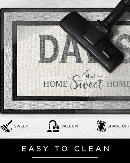 My Sign Center Door Mat, Personalized Doormat, Custom Home Sweet Home Mat for Front Door, Indoor/Outdoor, Housewarming Gift, Heavy Duty Slip Resistant Backing,18x30 Inches, Polyester Top Made in USA