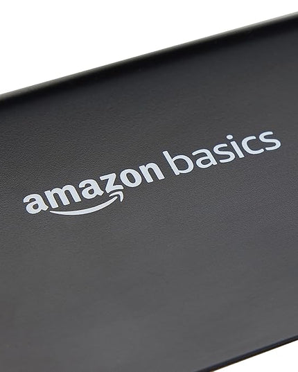 Amazon Basics 6 Sheet Cross Cut Paper and Credit Card Home Office Shredder with 3.8 Gallon Bin, Black