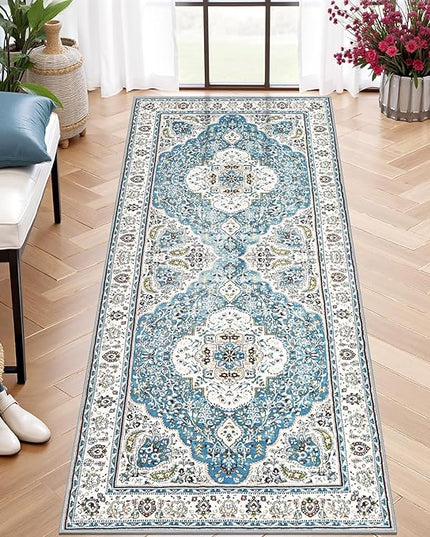 Ciicool Washable Runner Rug Non Slip, 2x5 Rug Non Shedding Pet Friendly Indoor Floor Carpet Hallway for Bathroom Kitchen Living Room Bedside