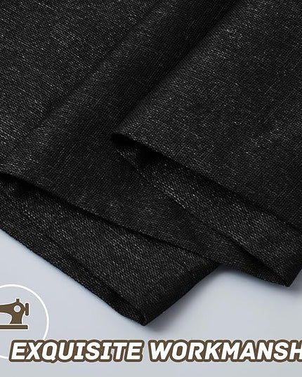 100% Blackout Curtains 72 Inch Length 2 Panels Set for Children's Room, Bedroom, Light Weight Curtains with Grommets Top, Full Blackout Curtains Privacy Protection, Black, 37" W x 72" L