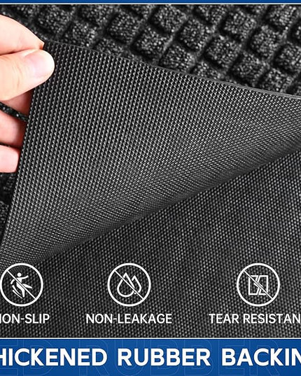Durable Front Door Mat, 48" x 36" Heavy Duty Indoor Outdoor Doormat for Entryway, Non-Slip Rubber Backing, Stain and Fade Resistant Commercial Floor Mat for Home Office Entry