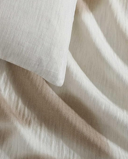 Calvin Klein - Queen Duvet Cover Set, Soft Cotton Bedding with Matching Shams, Floral Bed Essentials, Oeko-Tex Certified (Shadow Branches Beige, Queen)