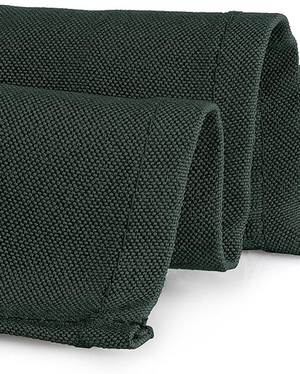 Gee Di Moda Rectangle Tablecloth - 90 x 156 Inch Hunter Green Table Cloth for 8 Foot Tables with Floor-Length Drop - Heavy Duty Washable Fabric for Holiday Party, Dinner, Weddings & Baby Shower