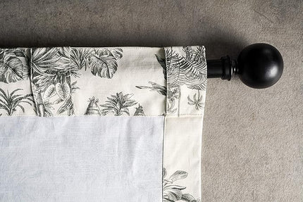 Maison d' Hermine Curtains for living room 100% Cotton 108 inch length Two Panels Light Filtering Toile Curtains for Bedroom Windows with rod and loop Pockets Drapes (Savana Jouy Beige, 50"W x 108"L)