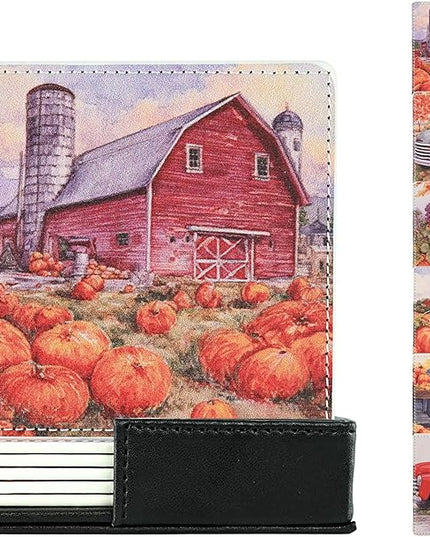 Thanksgiving Day Coasters Square Leather Drinks Coaster Set with Holder for Coffee Table Bar Home Decor 4 Inches Set of 6