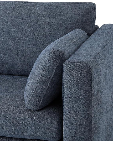 CHITA Oversized Modular Sectional Convertible Fabric Sofa Set, FSC Certified Extra Large Sectional Deep Seat Couch for Living Room,112 inch Width,3 Seat Modern Modular Sofa, Blue