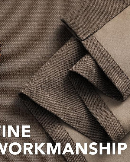 H.VERSAILTEX Linen Blackout Curtain 96 Inches Long for Bedroom/Living Room Thermal Insulated Grommet Linen Curtain Drapes Primitive Textured Burlap Effect Window Drapes 1 Panel - Heather Cocoa Brown