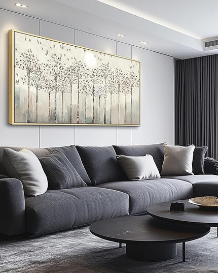 Scenery Abstract Wall Painting Framed Canvas Wall Art For Living Room Large Size Wall Decorations For Bedroom Office Wall Decor Pictures Artwork Canvas Prints Home Boho Wall Decor Natural Wood Framed