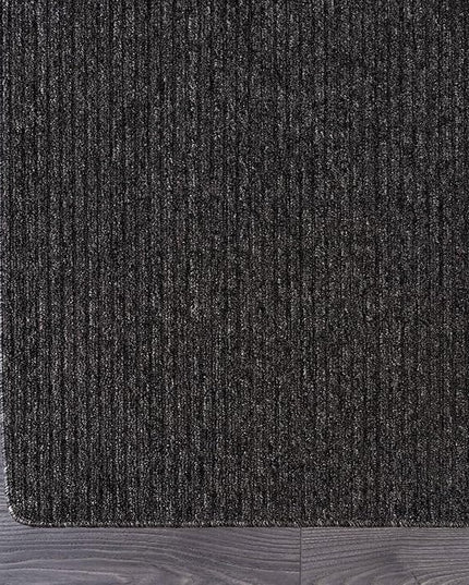 Beverly Rug Non-Slip Modern Runner Rug 2x10 Solid Traditional Rubber Backing Machine Washable Soft Thin Indoor Area Rugs for Living Room Stain Resistant Non Shedding Casual Carpet (2 x 10 Dark Gray)