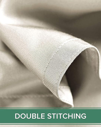 Pure Bamboo California King Sheets, Genuine 100% Organic Viscose Derived from Bamboo Bed Sheet Set, Soft & Cooling, Double Stitching, 2 Year Quality Promise (California King, Ivory)