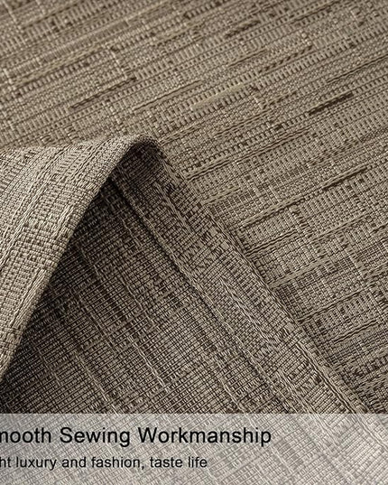 Linen Curtains 205 inch Length 2 Panels for High Ceiling Extra Long Thick Faux Linen Window Drapes Burlap Textured Curtains with Grommet for 2 Story High Living Room (52x205 Dark Coffee)