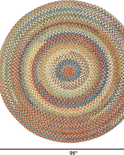 Capel American Heritage Cinnamon 8' 0" Round Braided Rug