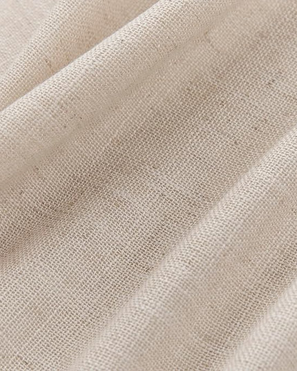 Joydeco Linen Curtains for Living Room,Semi Sheer Drapes Window Long Curtains 84 inches Long Pink Beige