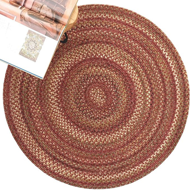 Capel American Heritage Spice 7' 0" Round Braided Rug