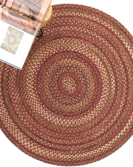 Capel American Heritage Spice 0' 36" Round Braided Rug