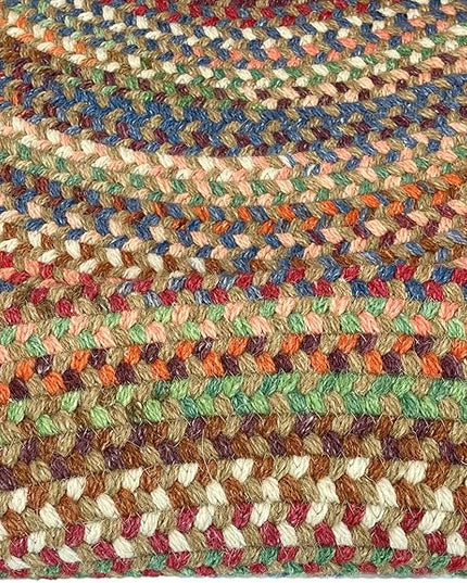 Capel American Heritage Cinnamon 8'0"X11'0" Oval Braided Rug