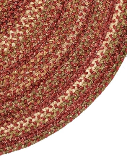 Capel American Heritage Spice 5' 0" Round Braided Rug