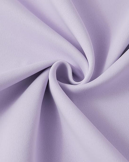 KEQIAOSUOCAI Light Purple Pinch Pleated Lilac Curtains Blackout 84 Inch Long, Thermal Insulated Darkening Drapes for Kids Nursery Bedroom Living Room Window Panels with Hooks 40 x 84 Inch
