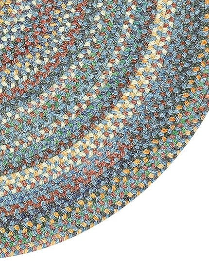 Capel American Heritage Legacy Blue 0' 36" Round Braided Rug