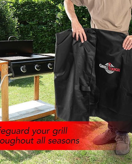 Heavy Duty Griddle Cover for Outdoor Griddle, Fits 36 Inch Griddle – Waterproof, Weather Resistant, UV & Fade Resistant with Adjustable Straps – Flat Grill Cover, Black