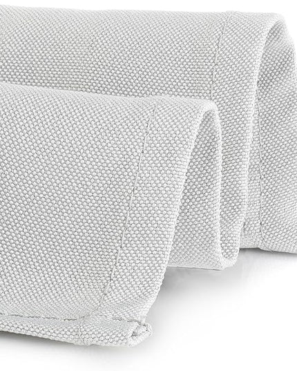 Gee Di Moda Rectangle Tablecloth - 90 x 132 Inch White Table Cloth for 6 Foot Tables with Floor-Length Drop - Heavy Duty Washable Fabric for Holiday Party, Dinner, Weddings & Baby Shower