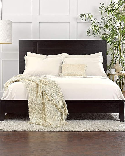 Pure Bamboo Twin Sheets, Genuine 100% Organic Viscose Derived from Bamboo Bed Sheet Set, Luxuriously Soft & Cooling, Double Stitching, 2 Year Quality Promise (Twin, Ivory)