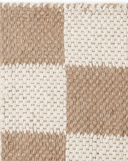 REDEARTH · Jute Cotton Area Rug - 2'x6' Rectangular Rug, Sustainable Handwoven, Non-Shedding, Soft & Durable – Reversible, Neutral Tones for Home Décor in Living Room, Dining Room, Bedroom, Set of 2