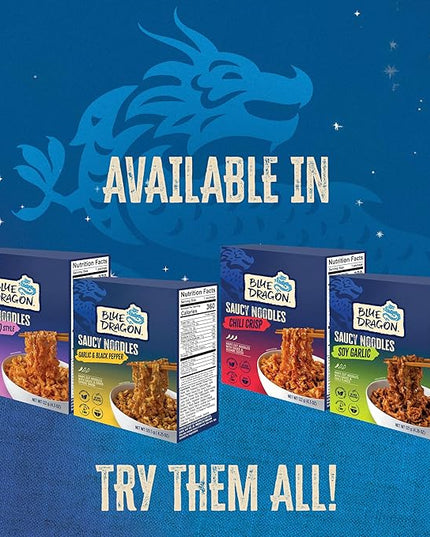 Blue Dragon Korean BBQ Saucy Noodles 4.2 oz (Pack of 3) – Knife-Cut Noodles with Korean-Style BBQ Sauce – Air-Dried, Never Fried – Vegetarian Friendly