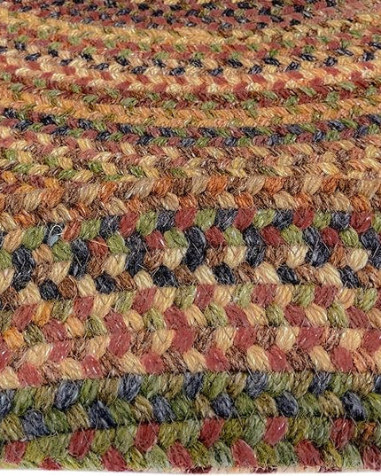 Capel American Heritage Woodstone 2' 0" X 9' 0" Runner Oval Braided Rug
