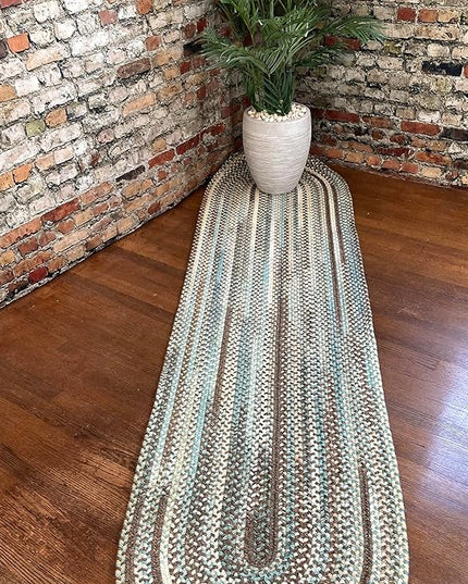 Capel American Heritage Slatewood 2'0"X8'0" Oval Braided Rug