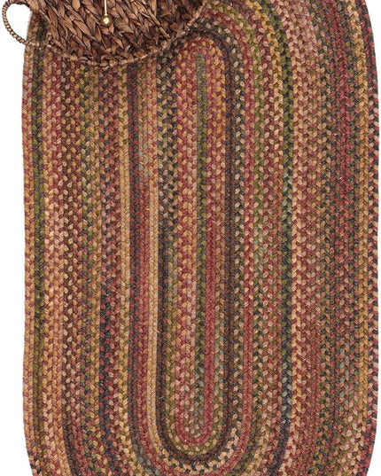 Capel American Heritage Woodstone 8'0"X11'0" Oval Braided Rug
