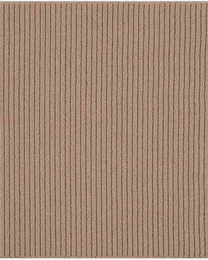 Beverly Rug Non-Slip Modern Rug 3x3 Solid Traditional Rubber Backing Machine Washable Soft Thin Indoor Area Rugs for Living Room Stain Resistant Non Shedding Casual Carpet (3 x 3 Beige)