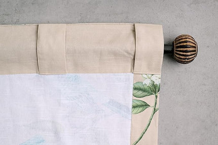 Maison d' Hermine Curtains for Living Room 100% Cotton 96 inch Length Two Panels Light Filtering Curtains for Bedroom Windows with Rod and Loop Pockets Drapes (Solstice Garden Glade, 50" W x 96" L)