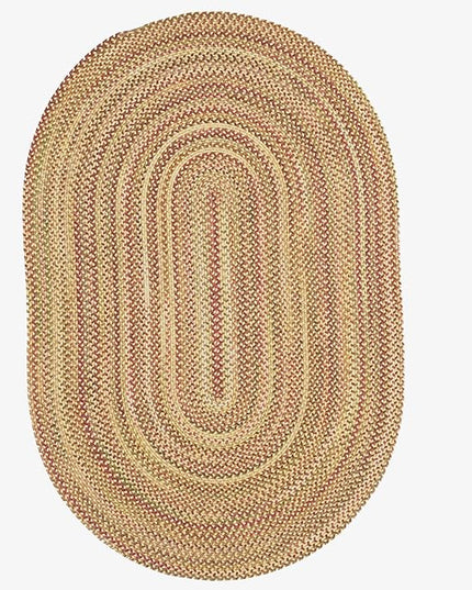 Capel American Heritage Harvest Gold 8' 0" X 11' 0" Oval Braided Rug
