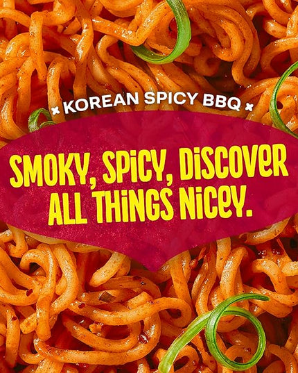 Maggi Korean Spicy BBQ Noodles, Korean Instant Noodles, 3 min, Spicy Ramen, Vegetarian, Halal, Kosher, 24-Pack