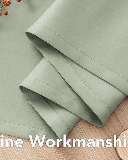 H.VERSAILTEX Blackout Curtains for Bedroom/Living Room, Length 63"/72"/84"/96"/108", Multi Colors, Room Darkening Thermal Insulated Grommet Window Curtains - 2 Panels