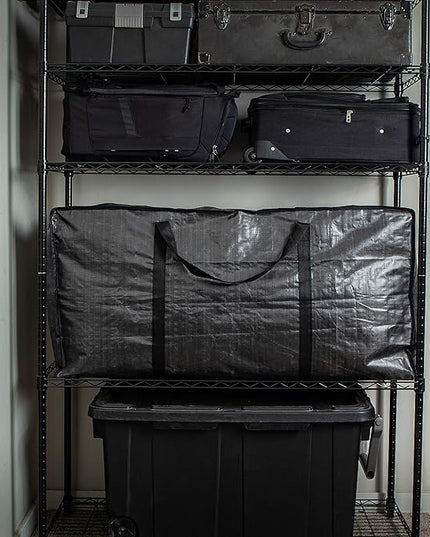 BAG-THAT! 68.5 GAL 2 Pack XXL Jumbo Extra Large Heavy Duty Stronger Handles Storage Bags Moving Totes Zippered Reusable Wrap Around Handle Storage Totes