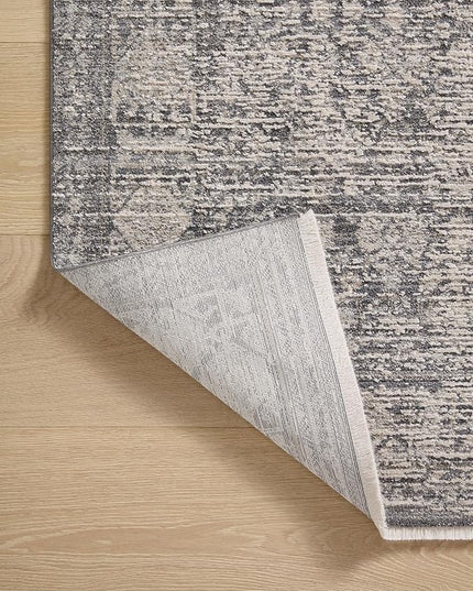 Loloi Amber Lewis Alie Collection ALE-03 Charcoal/Dove 11'-6'' x 15'-7'', .13'' Pile Height, Area Rug